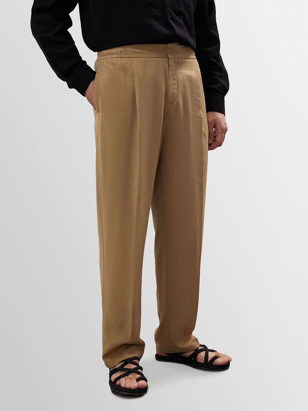 Antioch Antioch Hlače s naborima  boja devine dlake (camel)