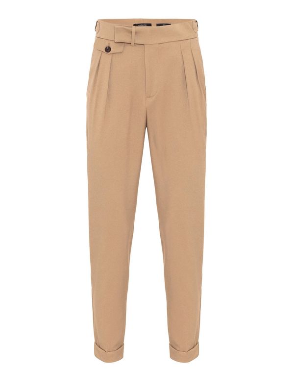 Antioch Antioch Hlače s naborima  boja devine dlake (camel)