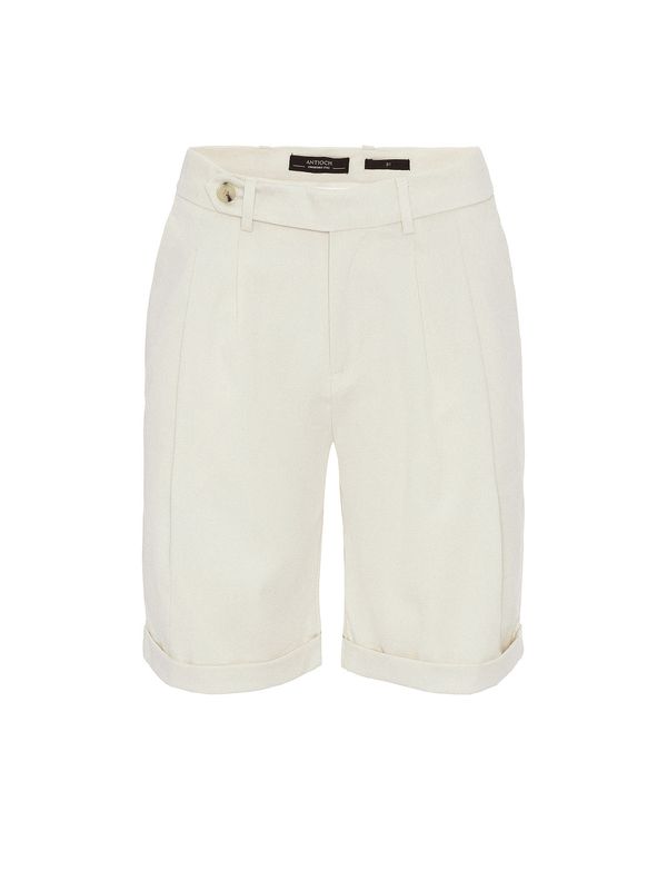 Antioch Antioch Hlače s naborima  ecru/prljavo bijela
