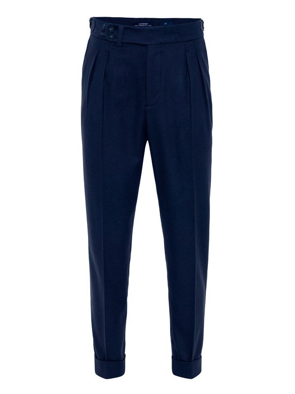 Antioch Antioch Hlače s naborima  mornarsko plava