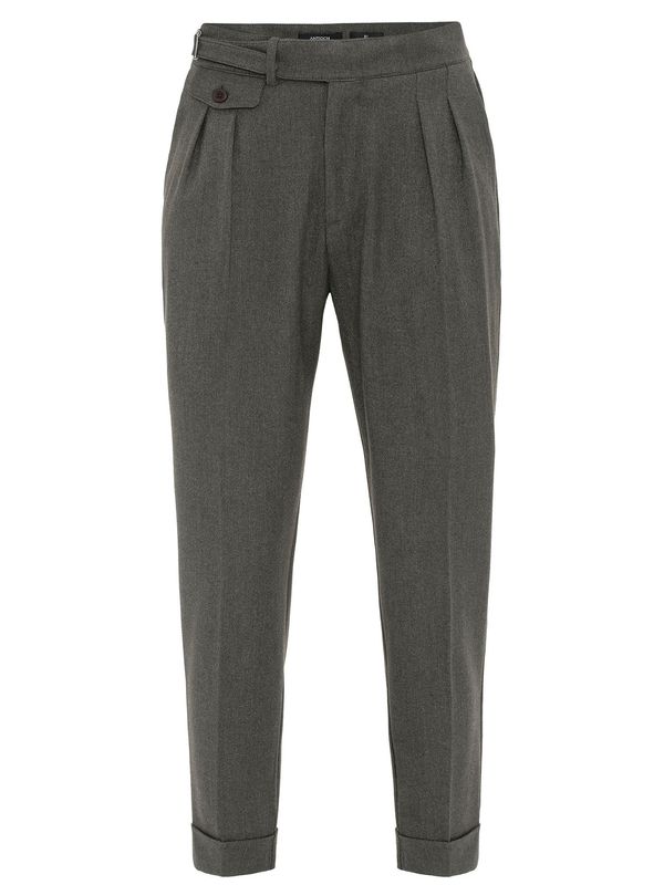 Antioch Antioch Hlače s naborima  siva melange