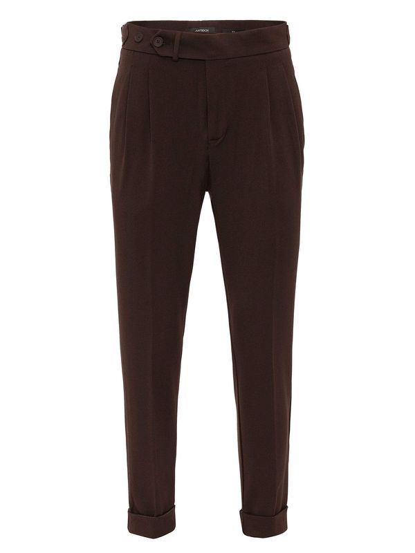 Antioch Antioch Hlače s naborima  smeđa