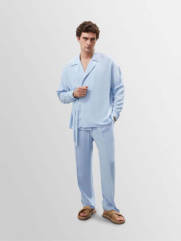 Antioch Antioch Hlače s naborima  svijetloplava