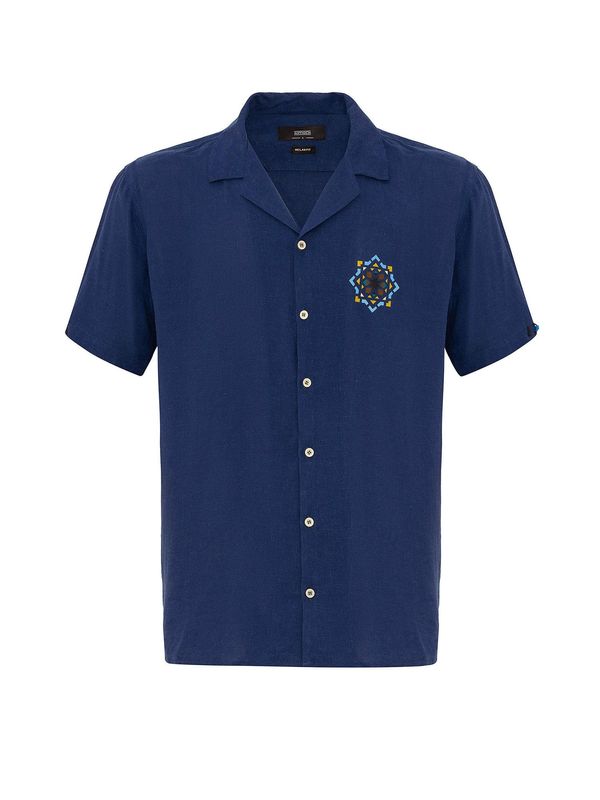 Antioch Antioch Košulja  indigo / smeđa / žuta