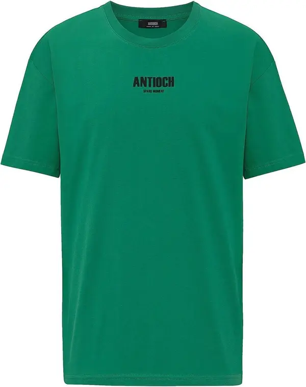 Antioch Antioch Majica  tamno zelena / crna