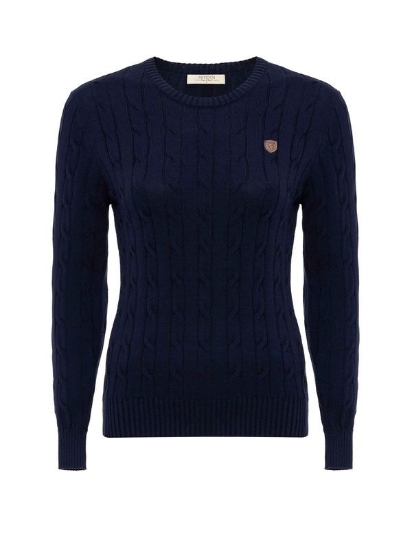 Antioch Antioch Pulover  mornarsko plava / svijetlosmeđa