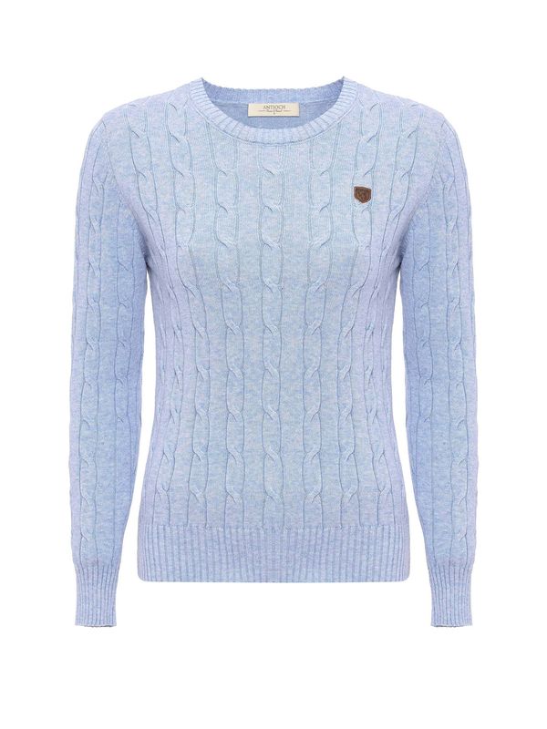Antioch Antioch Pulover  svijetloplava / zeleno smeđa