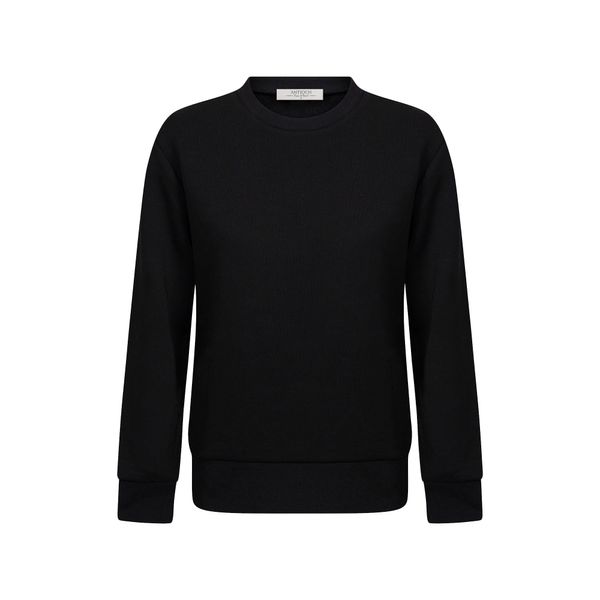 Antioch Antioch Sweater majica  ecru/prljavo bijela / crna