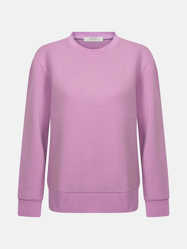 Antioch Antioch Sweater majica  ljubičasta / crna / bijela