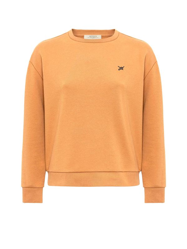 Antioch Antioch Sweater majica  mornarsko plava / svijetlonarančasta