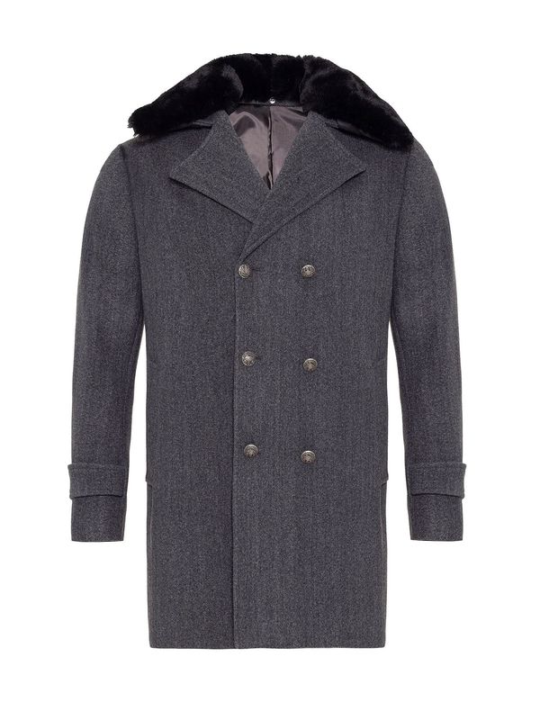 Antioch Antioch Zimski kaput  antracit siva / crna