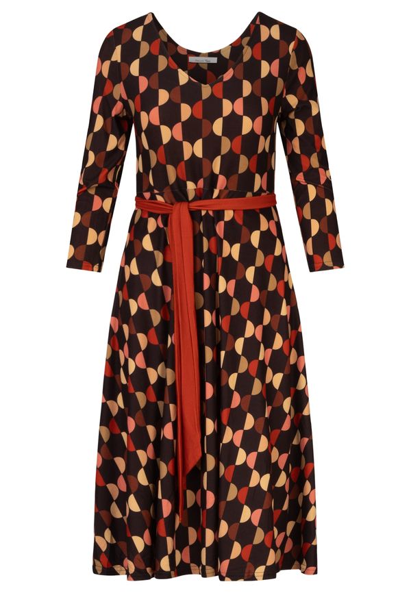 APART APART Haljina  bež / smeđa / crvena / crna