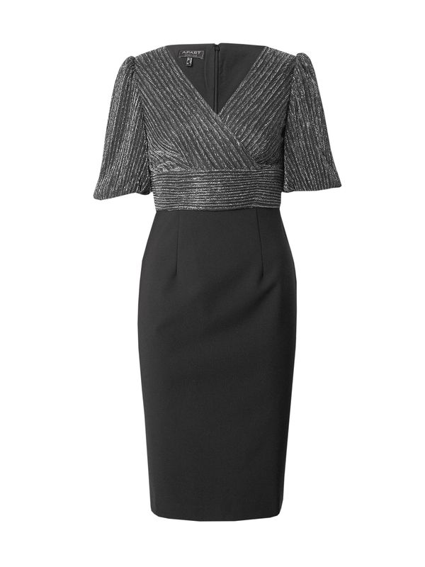 APART APART Koktel haljina  srebrno siva / crna