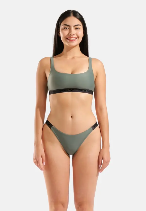 ARENA ARENA Bikini 'Solid Elastic Beach'  zelena / crna