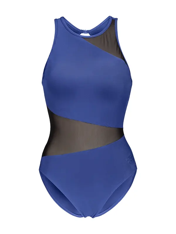 ARENA ARENA Jednodijelni kupaći kostim 'ANGLE VENT BACK MESH'  plava / crna