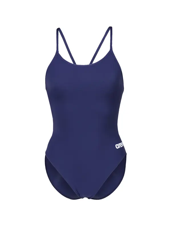 ARENA ARENA Jednodijelni kupaći kostim 'LACE BACK SOLID'  tamno plava / bijela
