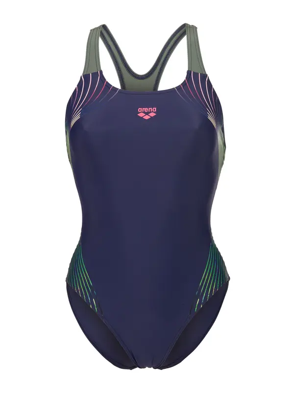 ARENA ARENA Jednodijelni kupaći kostim 'Nuance Swim Pro Back'  plava / zelena / pastelno zelena / tamno roza