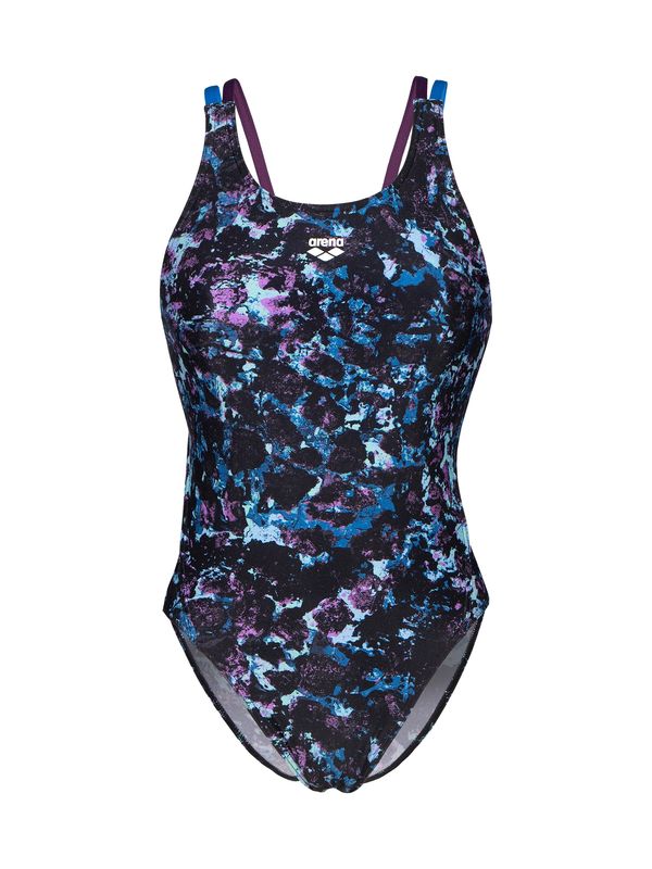 ARENA ARENA Jednodijelni kupaći kostim 'ROCKIN'  plava / ljubičasta / crna / bijela