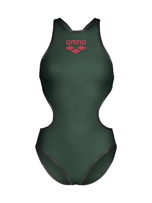 ARENA ARENA Sportski kupaći kostim 'ONE BIGLOGO'  zelena / karmin crvena / crna