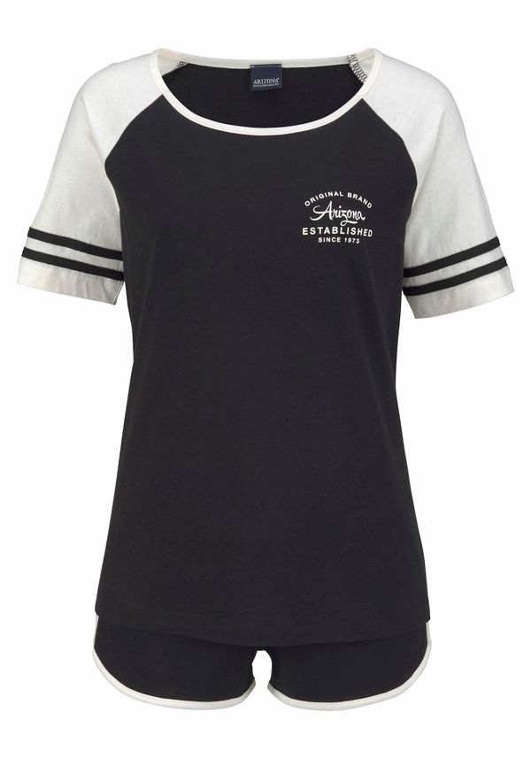 ARIZONA ARIZONA Kratke hlače za spavanje  ecru/prljavo bijela / crna