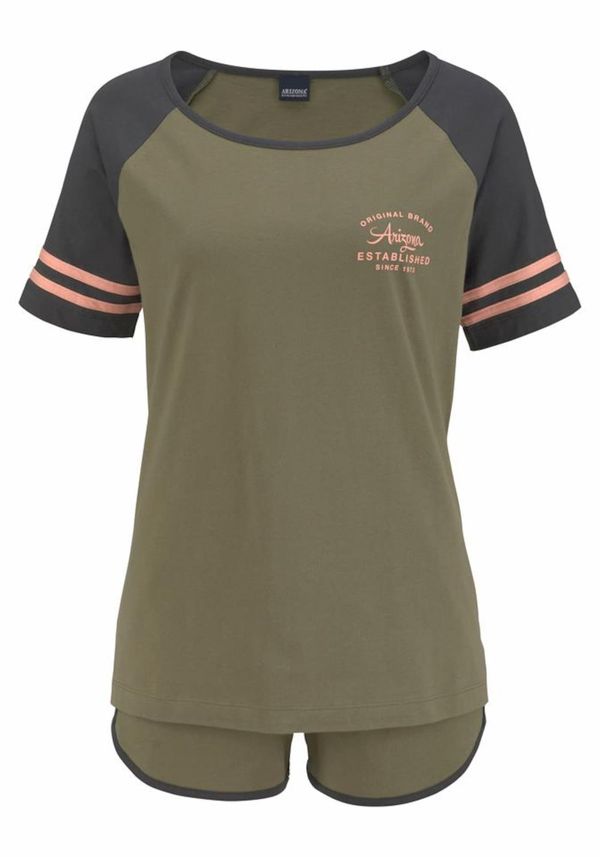 ARIZONA ARIZONA Kratke hlače za spavanje  tamno plava / kaki / marelica