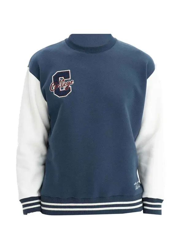 Arma Arma Sweater majica  indigo / tamno crvena / bijela