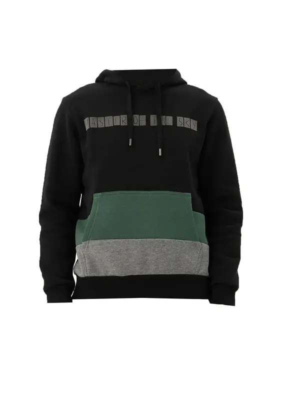 Arma Arma Sweater majica  siva / tamno zelena / crna