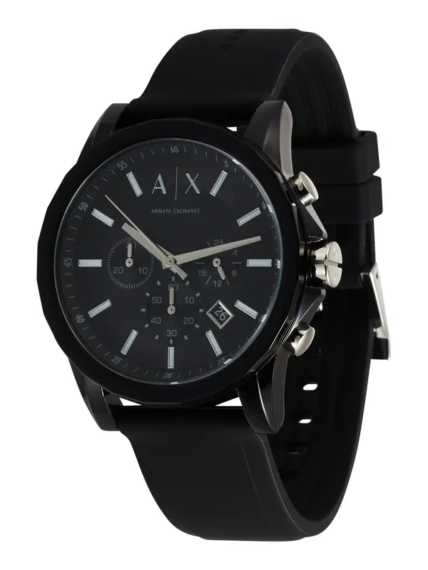 ARMANI EXCHANGE ARMANI EXCHANGE Analogni sat  siva / crna / srebro