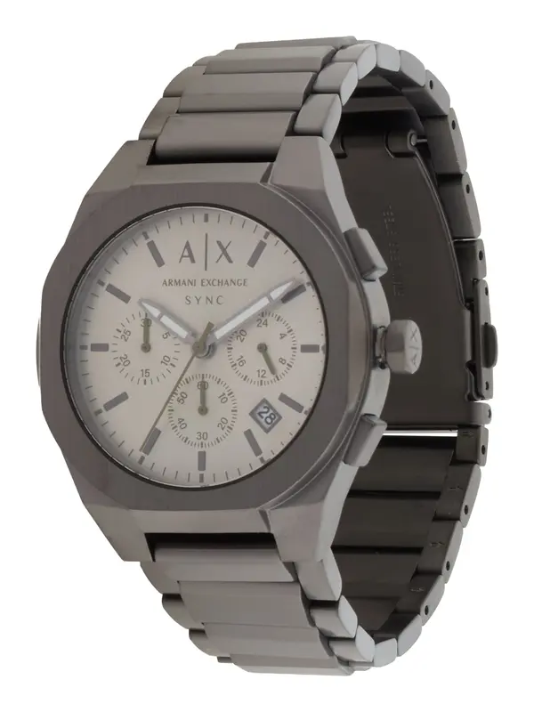 ARMANI EXCHANGE ARMANI EXCHANGE Analogni sat 'SYNC'  srebrno siva