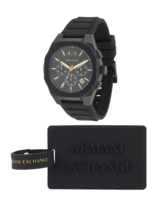 ARMANI EXCHANGE ARMANI EXCHANGE Analogni sat  zlatna / crna / bijela