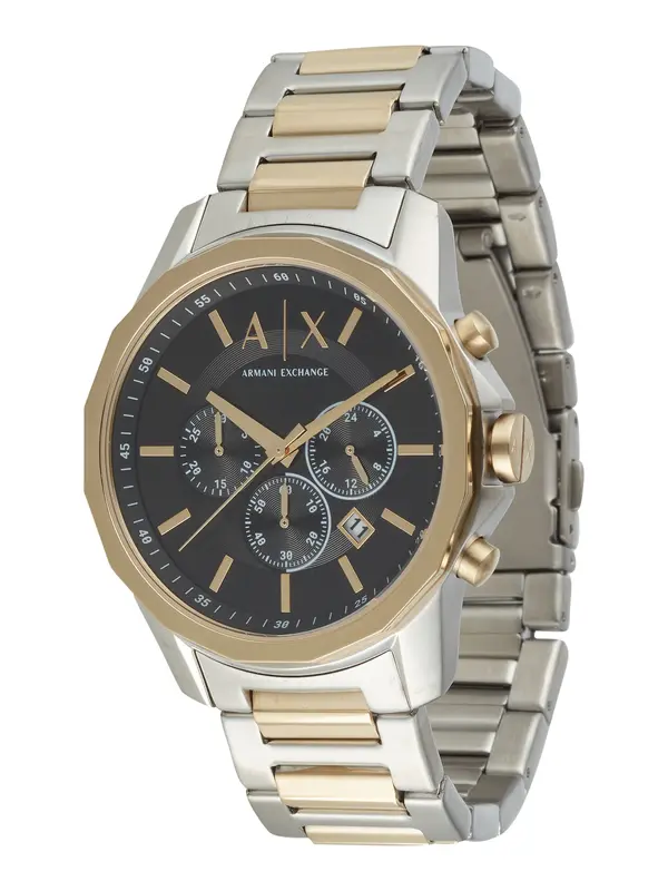 ARMANI EXCHANGE ARMANI EXCHANGE Analogni sat  zlatna / crna / srebro / bijela