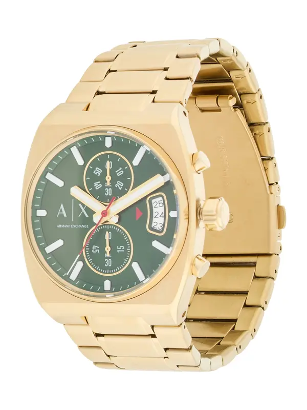 ARMANI EXCHANGE ARMANI EXCHANGE Analogni sat  zlatna / kraljevski zelena