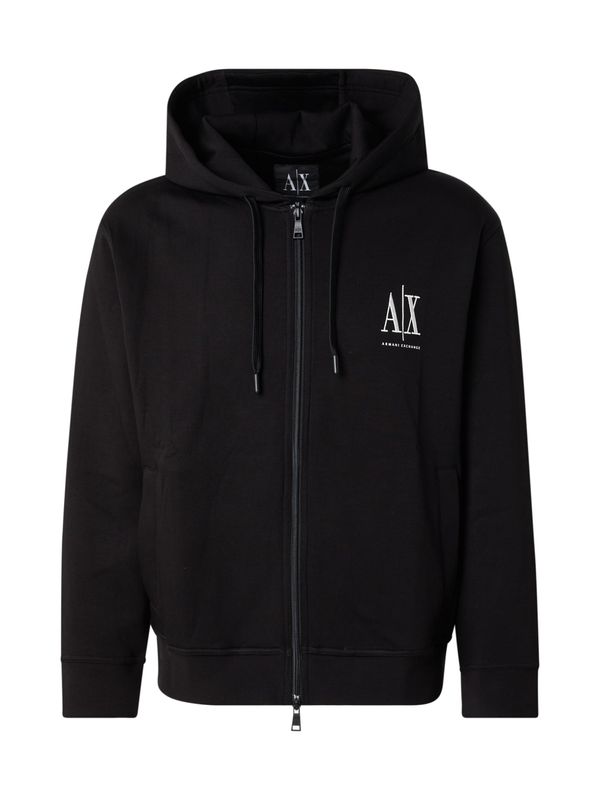 Armani ARMANI EXCHANGE Gornji dio trenirke  crna / bijela