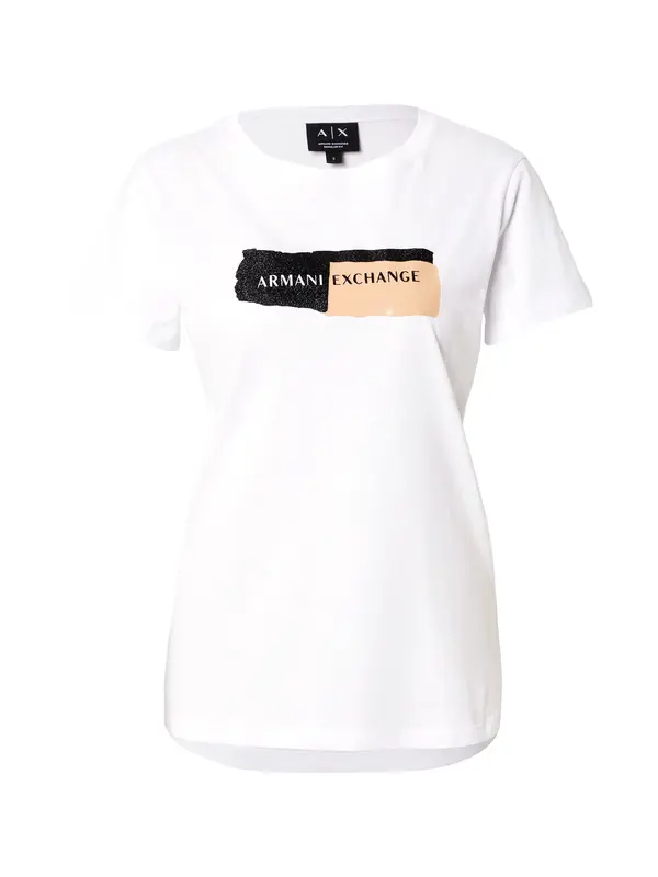 ARMANI EXCHANGE ARMANI EXCHANGE Majica  bež / crna / bijela