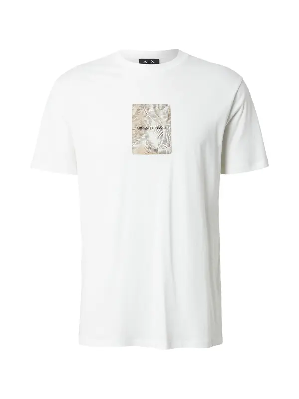 ARMANI EXCHANGE ARMANI EXCHANGE Majica  bež / crna / prljavo bijela