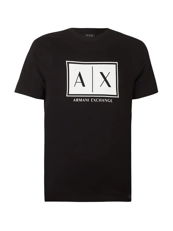 ARMANI EXCHANGE ARMANI EXCHANGE Majica  crna / bijela