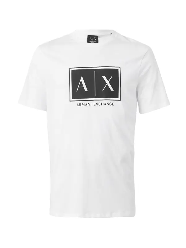 ARMANI EXCHANGE ARMANI EXCHANGE Majica  crna / bijela