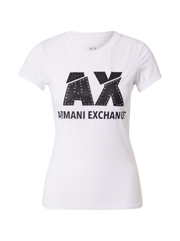 ARMANI EXCHANGE ARMANI EXCHANGE Majica  crna / bijela