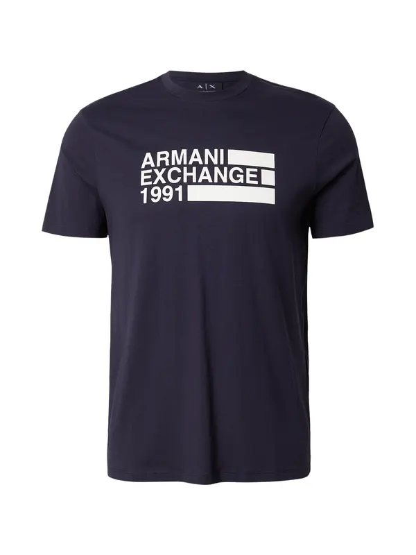 ARMANI EXCHANGE ARMANI EXCHANGE Majica  mornarsko plava / bijela