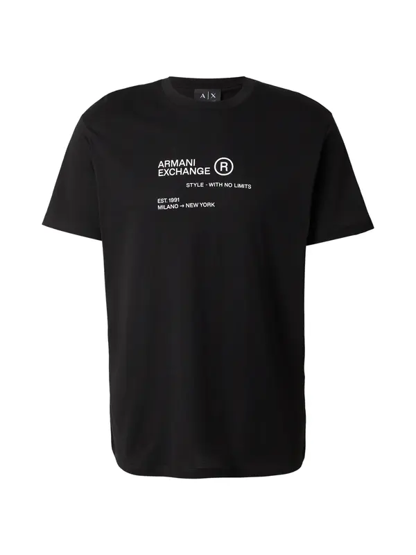 ARMANI EXCHANGE ARMANI EXCHANGE Majica  siva / crna / bijela