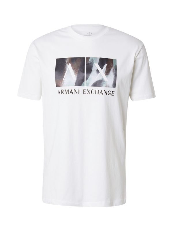 ARMANI EXCHANGE ARMANI EXCHANGE Majica  smeđa / crna / bijela