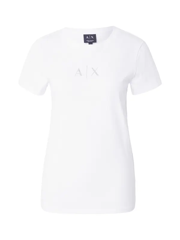 ARMANI EXCHANGE ARMANI EXCHANGE Majica  srebro / bijela