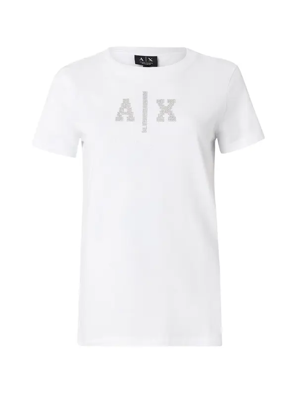 ARMANI EXCHANGE ARMANI EXCHANGE Majica  srebro / prozirna / bijela