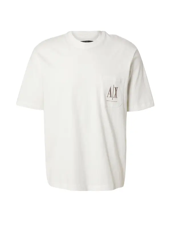 ARMANI EXCHANGE ARMANI EXCHANGE Majica  tamno bež / prljavo bijela