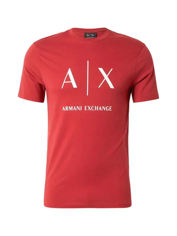 ARMANI EXCHANGE ARMANI EXCHANGE Majica  trešnja crvena / bijela