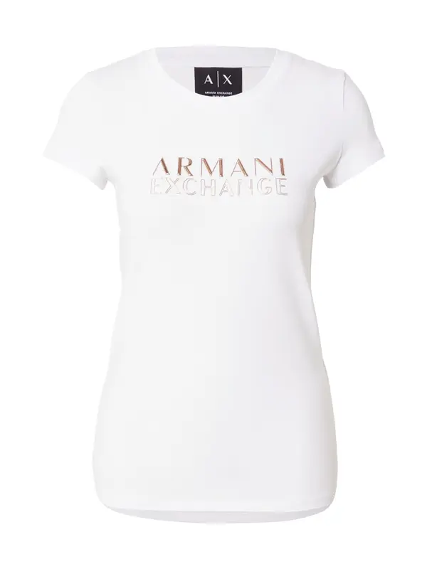ARMANI EXCHANGE ARMANI EXCHANGE Majica  zlatna / bijela