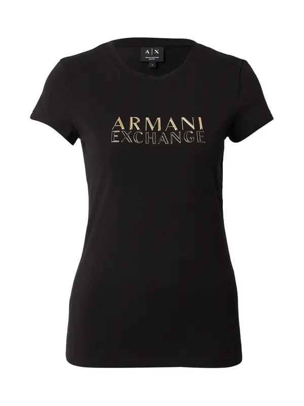 ARMANI EXCHANGE ARMANI EXCHANGE Majica  zlatna / crna