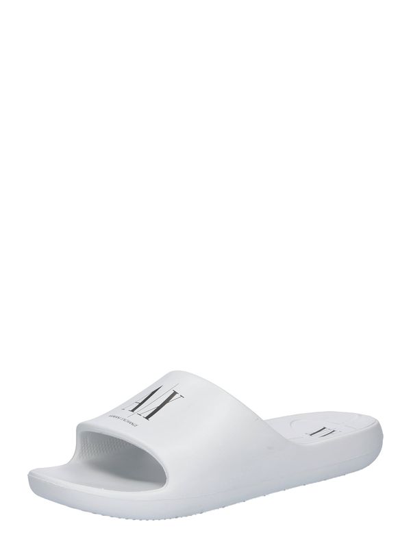 ARMANI EXCHANGE ARMANI EXCHANGE Natikače s potpeticom  crna / bijela