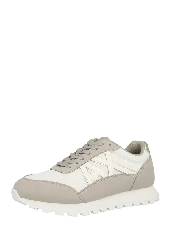 ARMANI EXCHANGE ARMANI EXCHANGE Niske tenisice  ecru/prljavo bijela / tamno bež