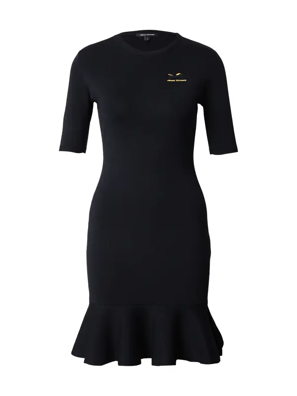 ARMANI EXCHANGE ARMANI EXCHANGE Pletena haljina  žuta / crna